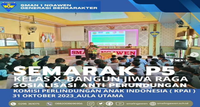 SEMARAK PEKAN P5 KELAS X TEMA BANGUN JIWA RAGA