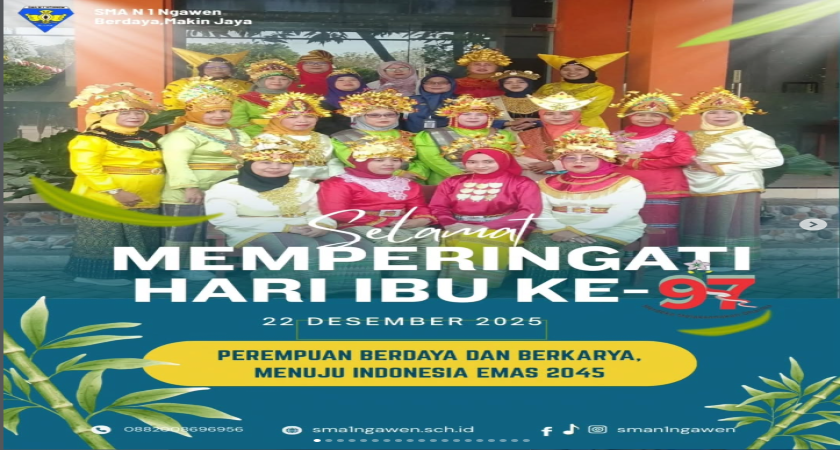 Selamat Hari Ibu ke-97.