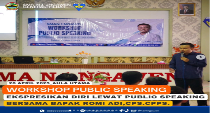Gerakan Literasi SMANGA presents Workshop Public Speaking