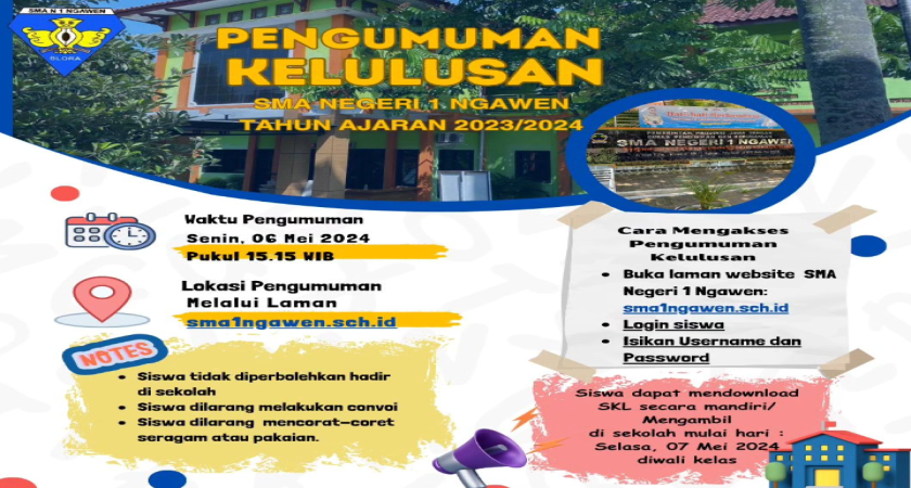 Pengumuman Kelulusan Tahun Ajaran 2023/2024