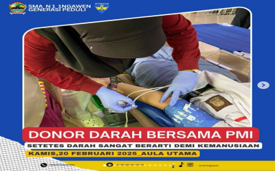 Donor darah bersama PMI Blora.