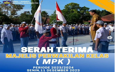 Serah terima Majelis Perwakilan Kelas ( MPK )