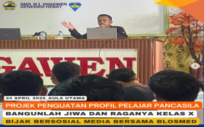 P5 Kelas X tema Bangunlah Jiwa Raganya dengan materi Bijak bermedia sosial