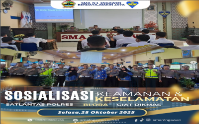 Sosialisasi Keamanan dan Keselamatan Bersama Satlantas Polres Blora